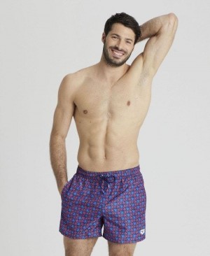 Arena Allover Beach Short Royal Multicolor | 90378-BHJV