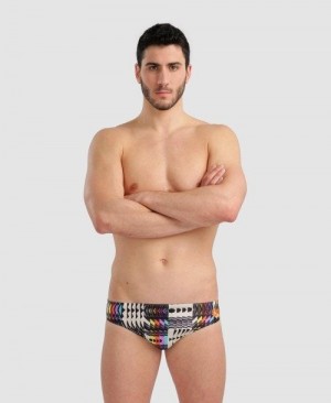 Arena Allover Brief Black / Multicolor | 93026-KCQE