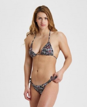 Arena Allover Triangle Bikini Burgundy Multicolor | 82357-CFYI