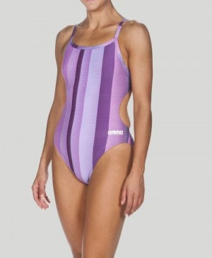 Arena Blended Stripe Challenge Back - Maxlife Purple | 76384-UDHG