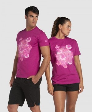 Arena Breast Cancer Awareness Collection T-shirt Multicolor | 18065-XQTP