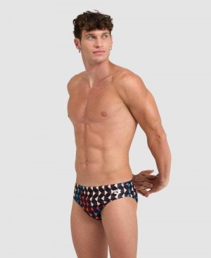 Arena Carnival Brief Black Multicolor | 63952-OILA