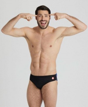 Arena Crazy Placement Swim Briefs Black / Multicolor | 67402-KZSC