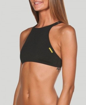 Arena Crop Think Top Black / Yellow | 60573-BQVH