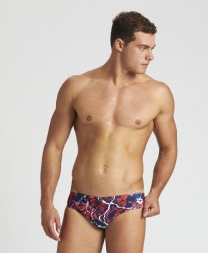 Arena Earth Texture Brief Navy / Red Multicolor | 51280-VCJP