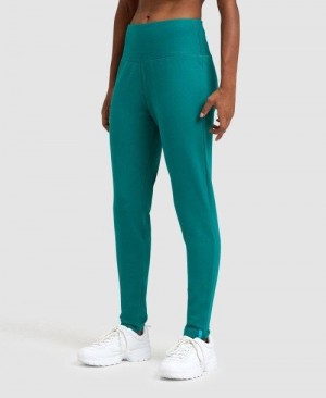 Arena Fleece Pants Solid Green | 78409-OZLG