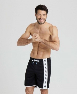 Arena Icons Beach Bermuda Short Black / White | 14928-TDUI