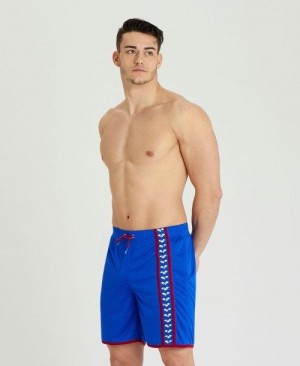 Arena Icons Beach Bermuda Short Blue / Burgundy | 85247-RMSZ