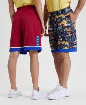 Arena Icons Reversible Bermuda Short Burgundy / Blue / Multicolor | 20351-PKEV