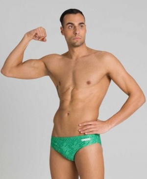 Arena Kikko Brief Black / Multicolor Green | 94672-UFNR