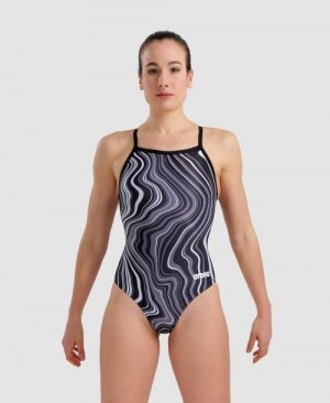 Arena Marbled Lightdrop Back One Piece Multicolor | 15972-XOWC