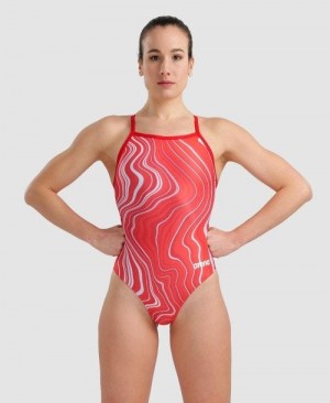 Arena Marbled Lightdrop Back One Piece Multicolor | 64731-HDVZ