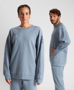 Arena Oversized Team Sweatshirt Grey / Grey | 92805-KGWR