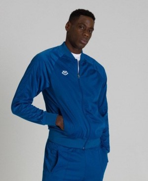 Arena Relax Iv Team Full-zip Jacket Blue | 59413-QRPV