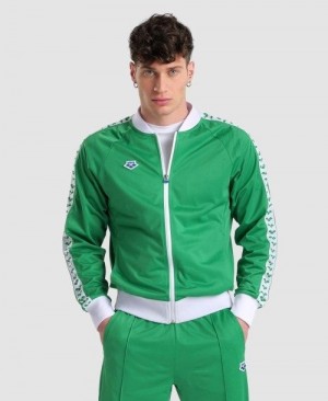 Arena Relax Iv Team Full-zip Jacket Green / White / Green | 48352-PGFM