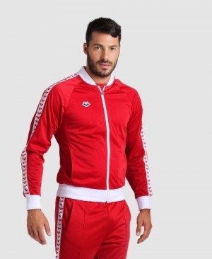 Arena Relax Iv Team Full-zip Jacket Red / White / Red | 64283-QEBC