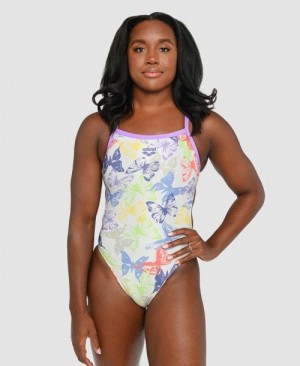 Arena Simone Manuel Capsule Collection Challenge Back One Piece Multicolor | 21348-NKCI