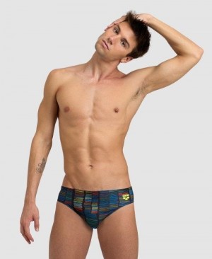 Arena Slow Motion Brief Black Multicolor | 37609-JDQZ