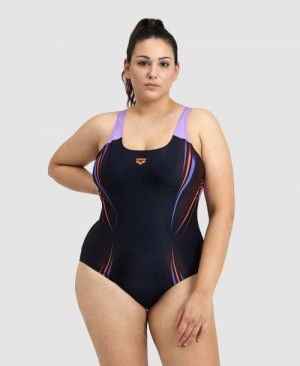 Arena Spikes Pro Back Plus One Piece Black | 80674-AIFP