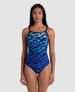 Arena Surfs Up Light Drop Back Swimsuit Multicolor | 89142-IYXH