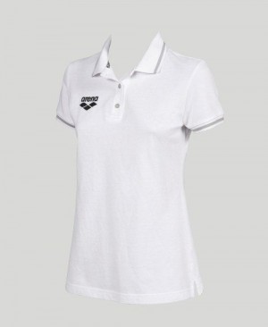 Arena Team Line Short Sleeve Polo White | 51436-LPVZ