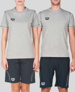 Arena Team Line Short Sleeve Tee Grey | 43972-EYZT