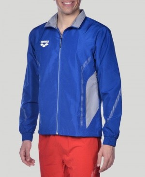 Arena Team Line Warm-up Jacket Royal / Grey | 53860-KTQL