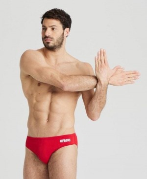 Arena Team Solid Brief Red / White | 63591-WBDC