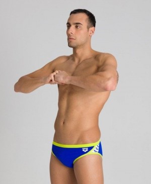 Arena Team Stripe Brief Blue / Green | 21869-HMIP