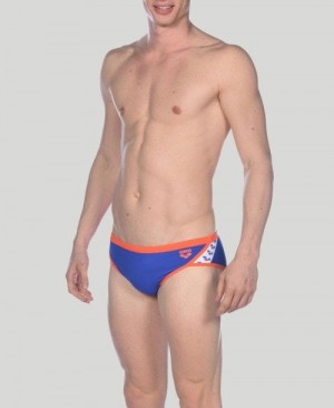 Arena Team Stripe Brief Blue / Pink | 46857-RLQA