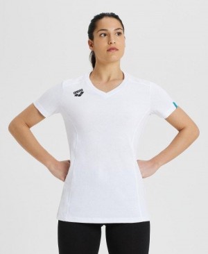 Arena Team T-shirt Panel White | 41276-WKUV