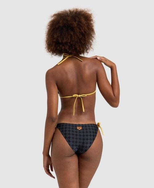 Arena 50th Anniversary Bikini Triangle Black Multicolor / Gold | 57692-QIHP