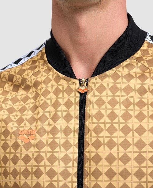 Arena 50th Anniversary Gold Relax Iv Jacket Gold Multicolor / Black / White | 39670-IKNM