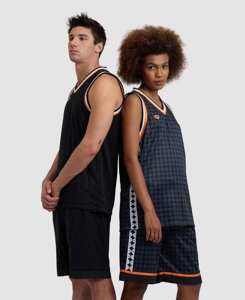 Arena 50th Anniversary Reversible Mesh Tank Top Black / Black Multicolor / White / Black | 45791-TKOR