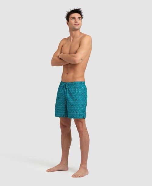 Arena Allover Beach Boxer Green | 28904-DJSK