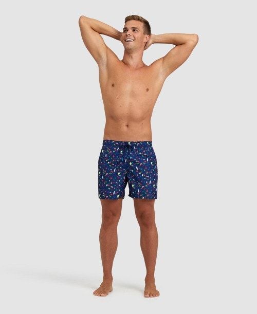 Arena Allover Beach Boxer Navy / Multicolor | 68543-OAQE