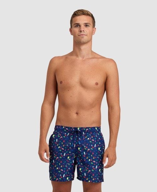 Arena Allover Beach Boxer Navy / Multicolor | 68543-OAQE