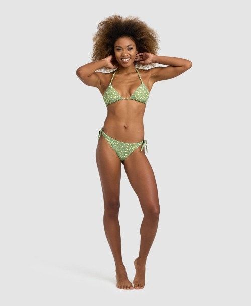 Arena Allover Triangle Bikini Olive Multicolor | 07416-DWTY