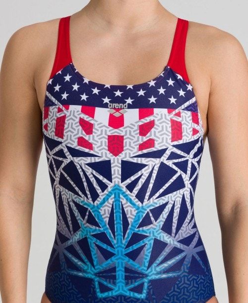 Arena Bishamon Usa Swim Pro Back One Piece Multicolor | 06284-YIME