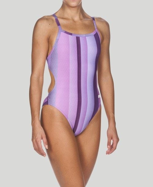 Arena Blended Stripe Challenge Back - Maxlife Purple | 76384-UDHG