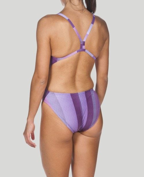 Arena Blended Stripe Challenge Back - Maxlife Purple | 76384-UDHG