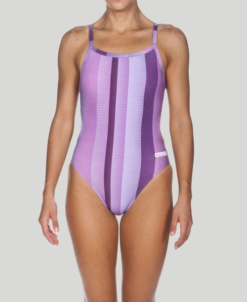 Arena Blended Stripe Challenge Back - Maxlife Purple | 76384-UDHG