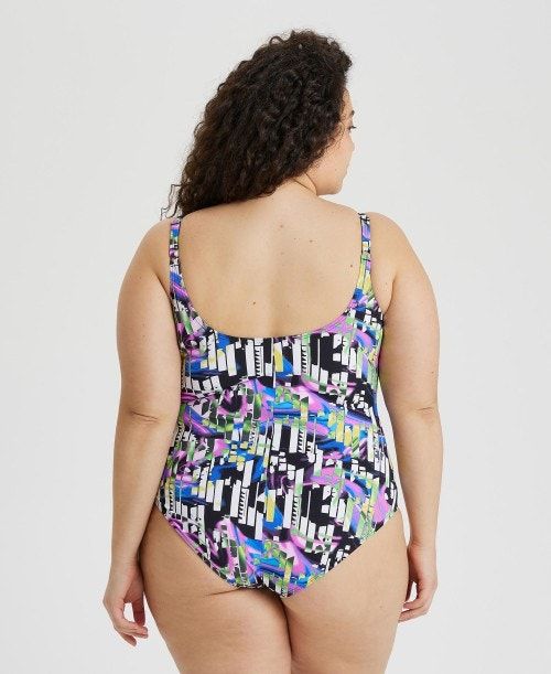 Arena Bodylift Carolina U Back Plus Black Multicolor | 30491-RKWF