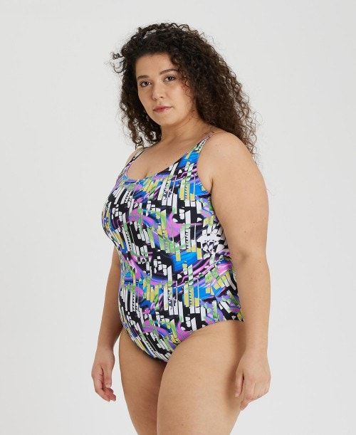 Arena Bodylift Carolina U Back Plus Black Multicolor | 30491-RKWF