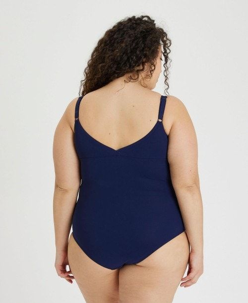 Arena Bodylift Jewel Swimsuit Plus Navy / Light Blue | 68290-CJKU