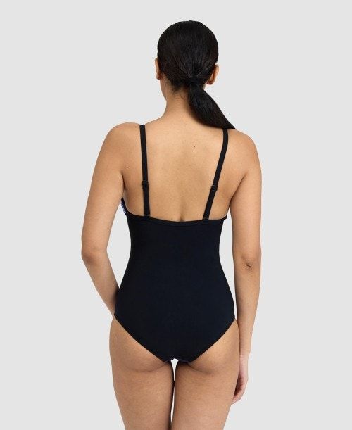 Arena Bodylift Michela Lightcross One Piece Black / Multicolor | 65904-TODG