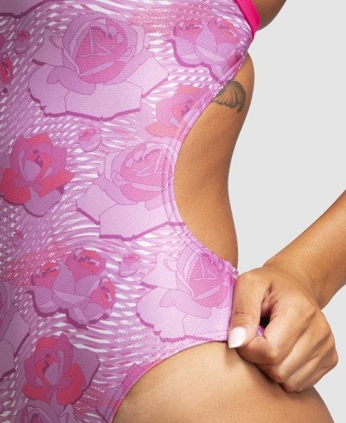 Arena Breast Cancer Awareness Challenge Back One Piece Multicolor | 96708-IYMG