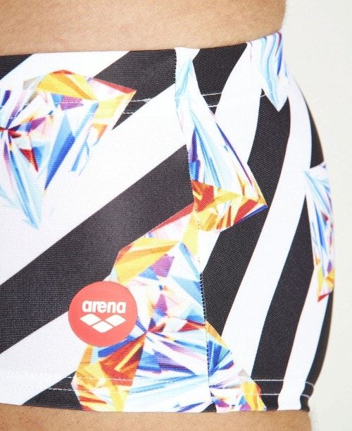 Arena Crazy Diamonds Low Waist Short Black / White Multicolor | 01432-LBWJ