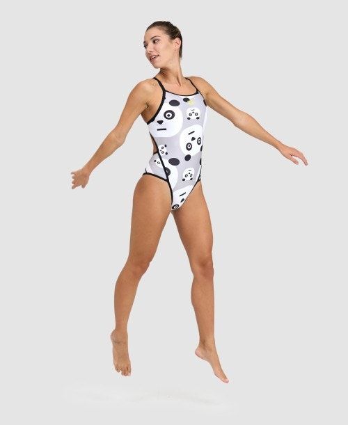 Arena Crazy Super Fly Back One Piece Black / White Multicolor | 36082-QGIC