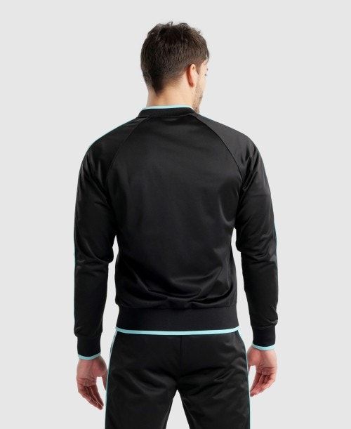 Arena Diamonds Relax Iv Jacket Black / White / Blue | 24917-GLEY